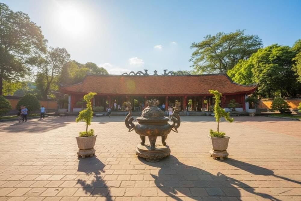 Khu vực Đại Th&agrave;nh M&ocirc;n trong khu di t&iacute;ch Văn Miếu Quốc Tử Gi&aacute;m.